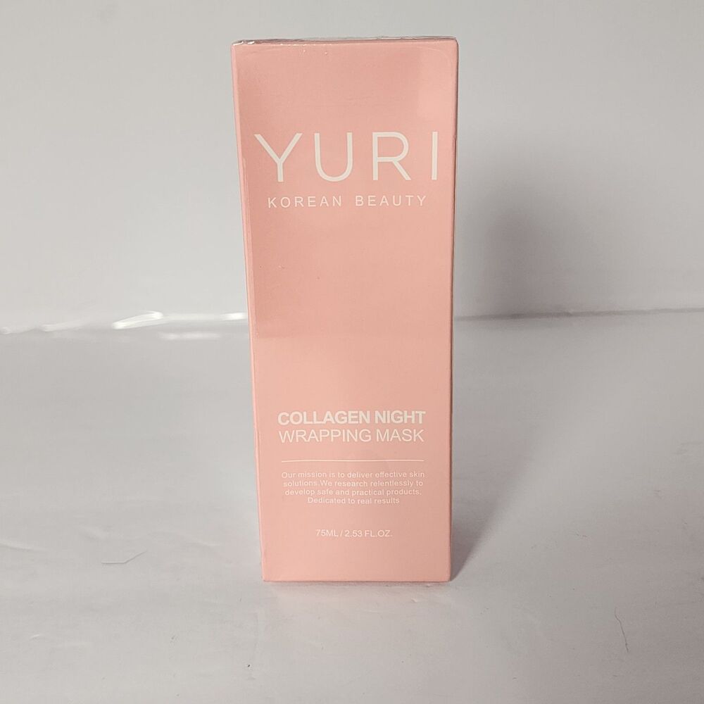 Yuri Korean Beauty Collagen Night Wrapping Mask Glass Skin Skincare Sz 75ml